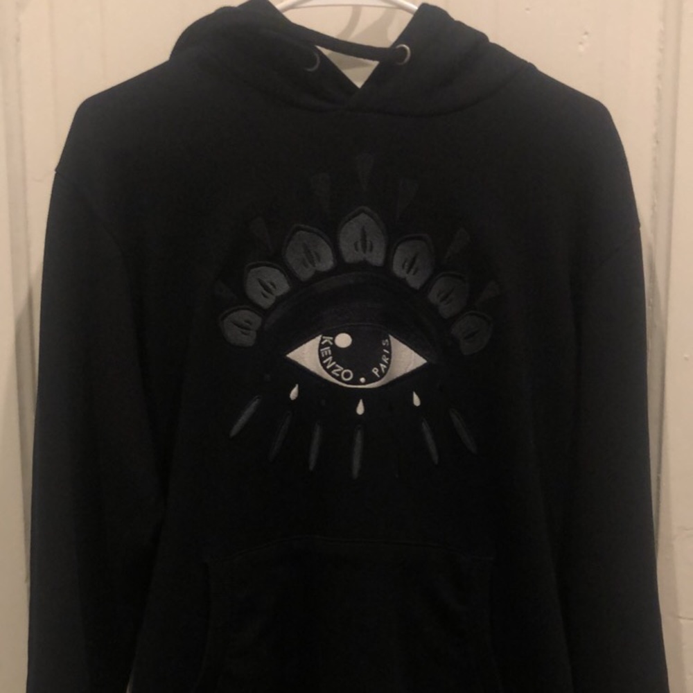 Black Kenzo Eye Hoodie